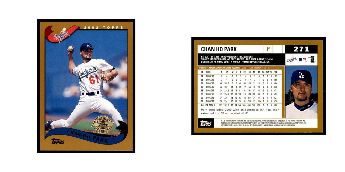 2002 Topps Home Team Advantage Chan Ho Park Baseball Cards #271