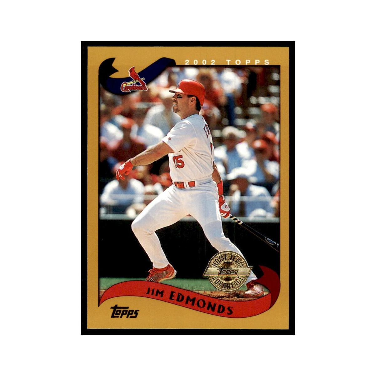 2002 Topps Home Team Advantage Jim Edmonds Baseball Cards #245