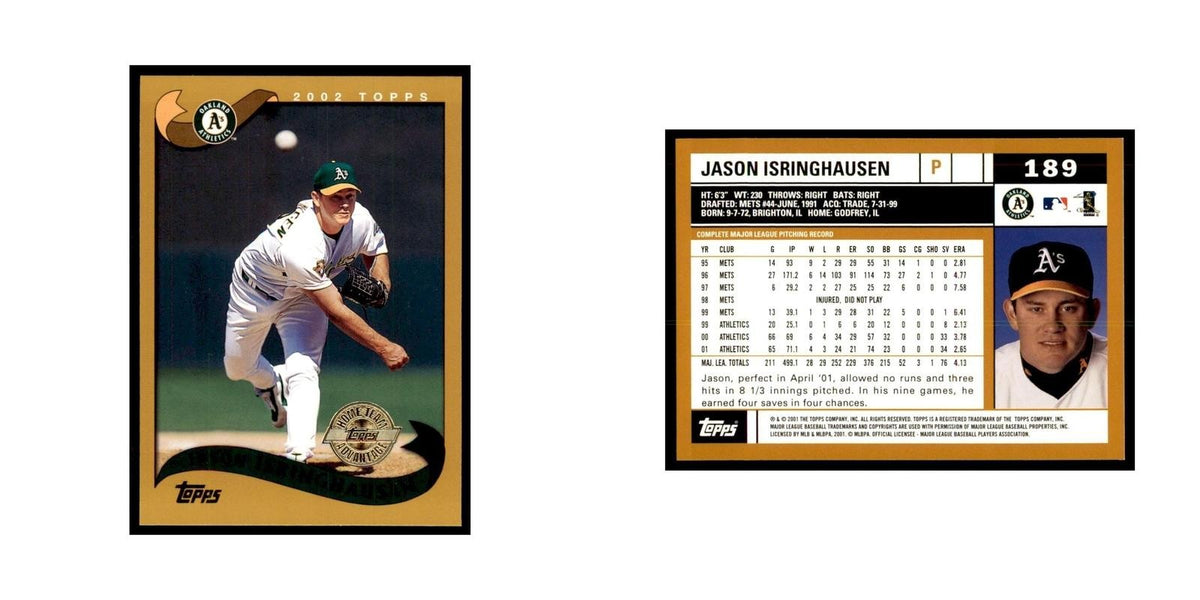 2002 Topps Home Team Advantage Jason Isringhausen Baseball Cards #189