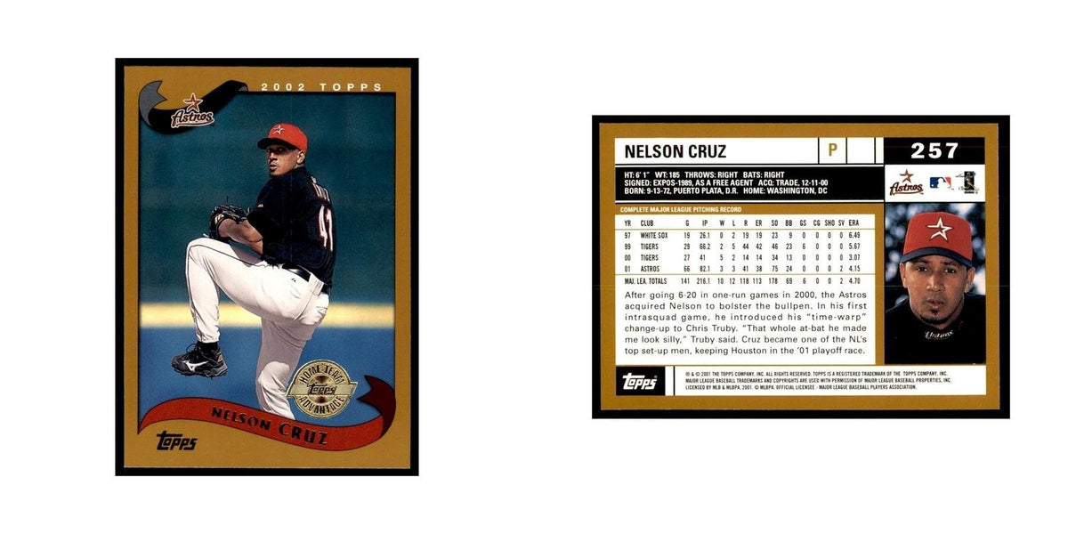 2002 Topps Home Team Advantage Nelson Cruz Baseball Cards #257