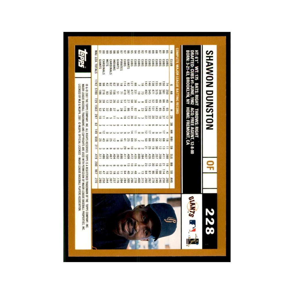 2002 Topps Home Team Advantage Shawon Dunston Baseball Cards #228