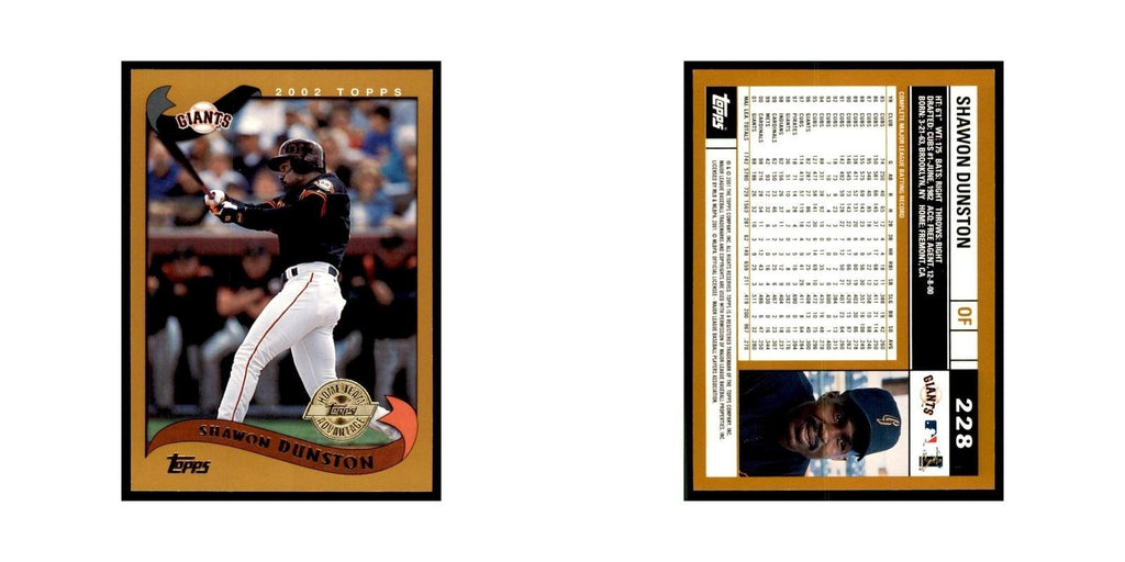 2002 Topps Home Team Advantage Shawon Dunston Baseball Cards #228