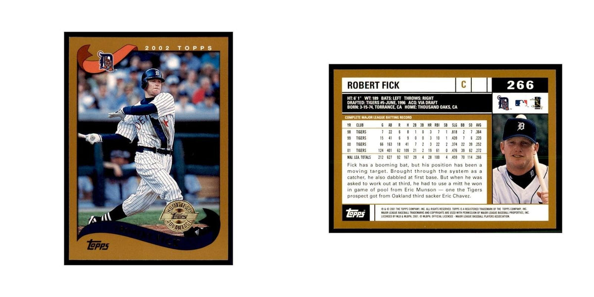 2002 Topps Home Team Advantage Robert Fick Baseball Cards #266