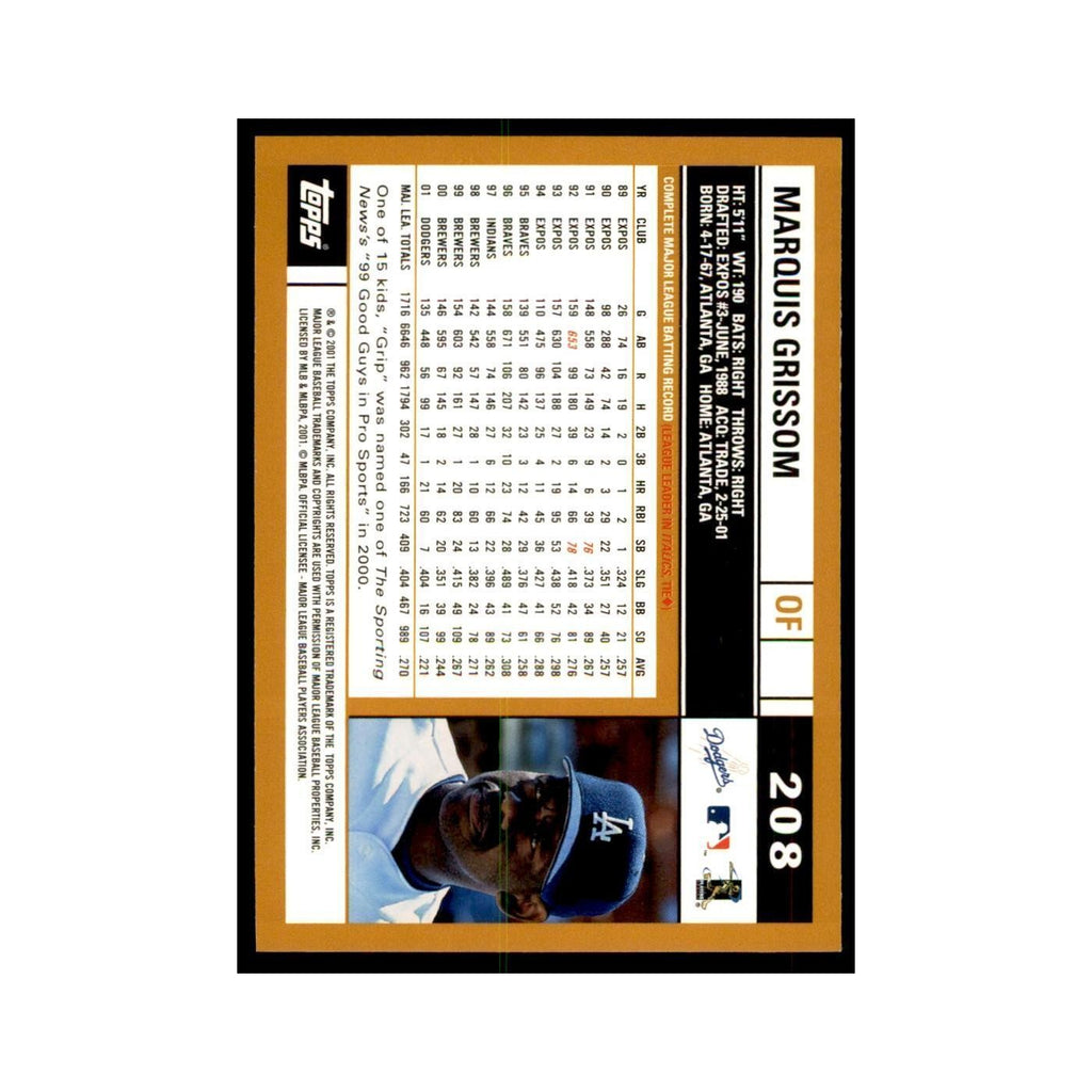 2002 Topps Home Team Advantage Marquis Grissom Baseball Cards #208