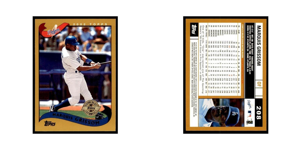 2002 Topps Home Team Advantage Marquis Grissom Baseball Cards #208