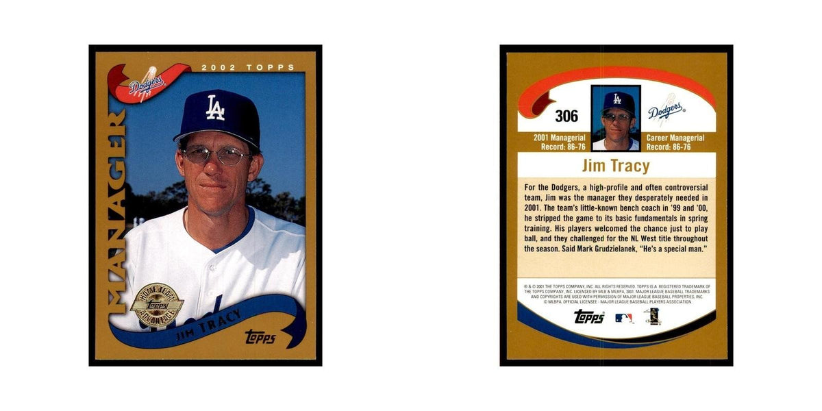 2002 Topps Home Team Advantage Jim Tracy Baseball Cards #306