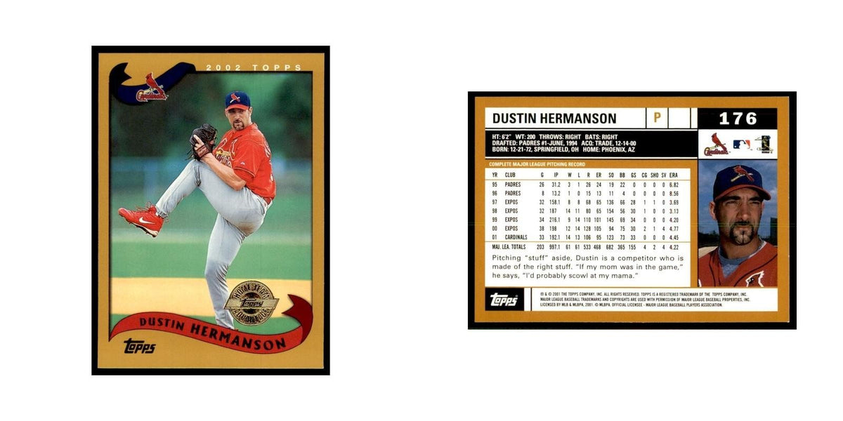 2002 Topps Home Team Advantage Dustin Hermanson Baseball Cards #176