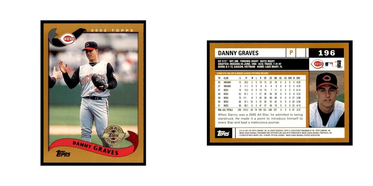 2002 Topps Home Team Advantage Danny Graves Baseball Cards #196