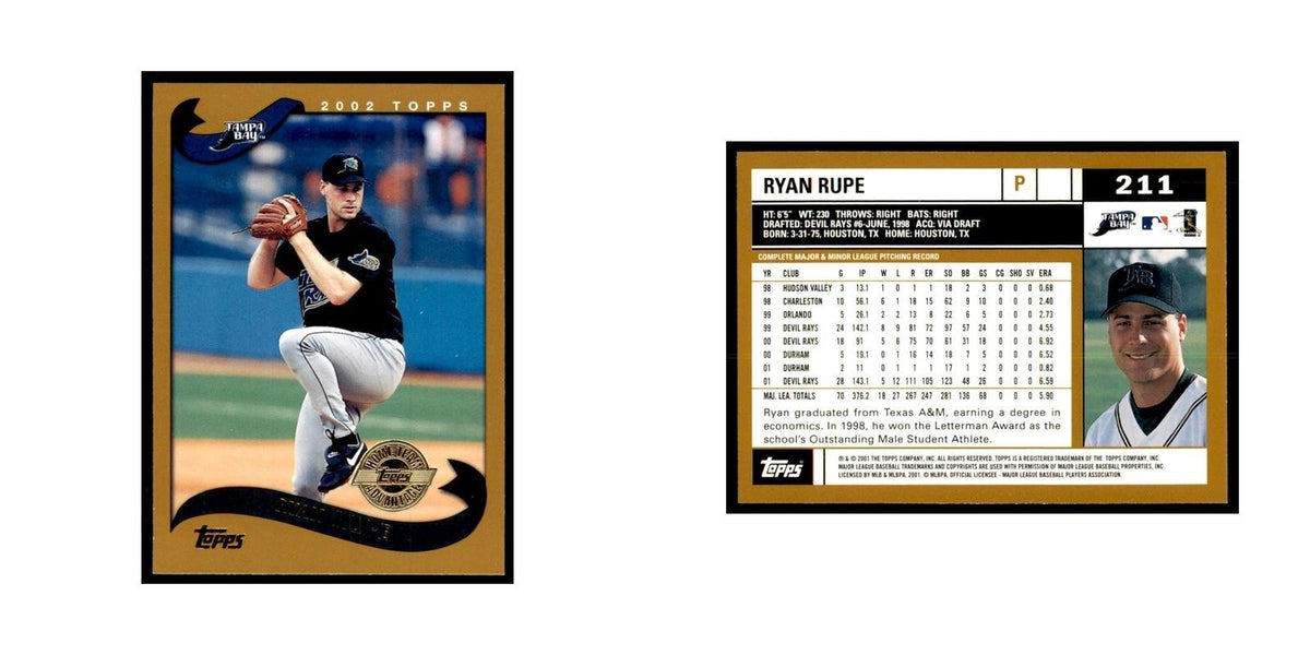 2002 Topps Home Team Advantage Ryan Rupe Baseball Cards #211
