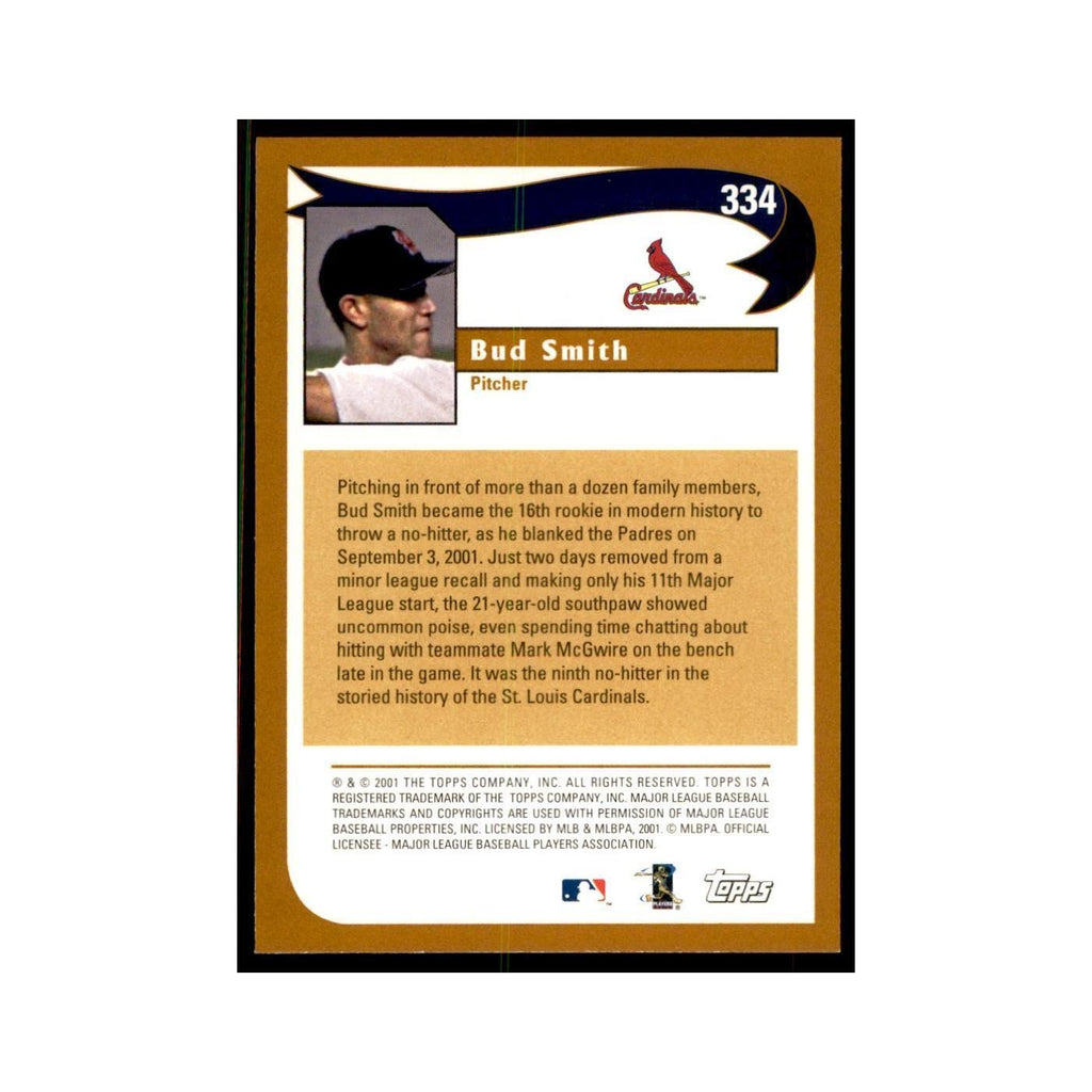 2002 Topps Home Team Advantage Bud Smith Baseball Cards #334