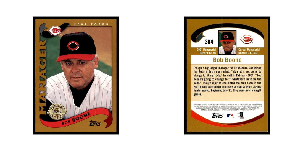 2002 Topps Home Team Advantage Bob Boone Baseball Cards #304