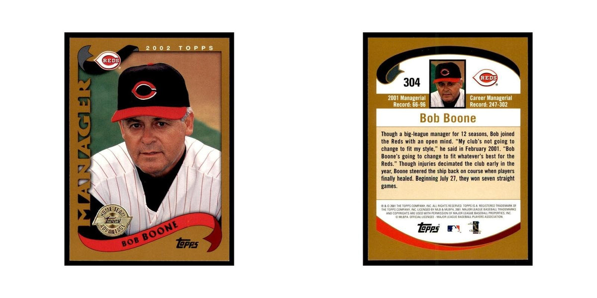 2002 Topps Home Team Advantage Bob Boone Baseball Cards #304