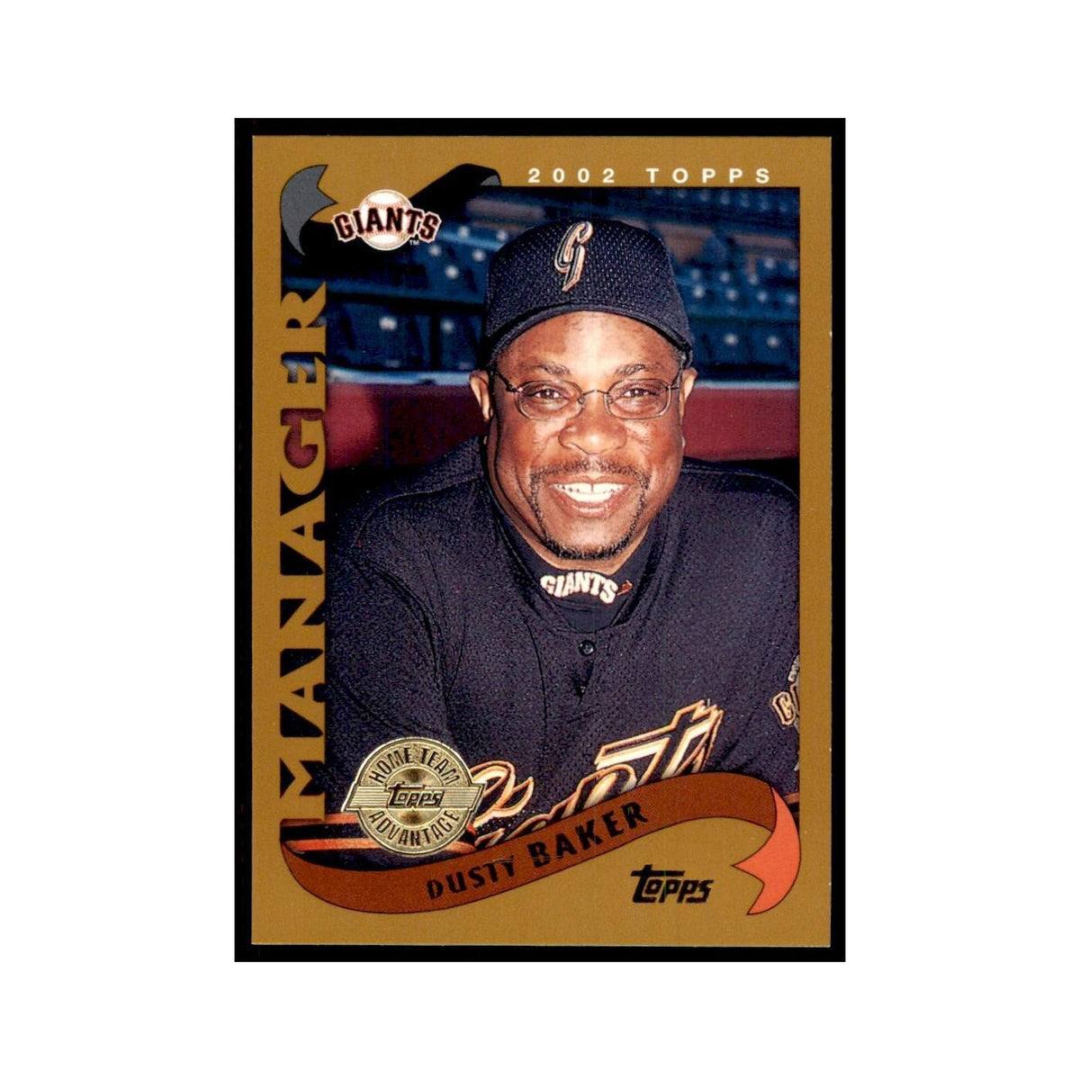 2002 Topps Home Team Advantage Dusty Baker Baseball Cards #290