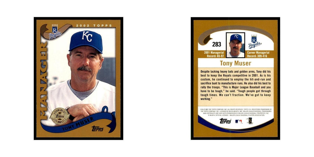 2002 Topps Home Team Advantage Tony Muser Baseball Cards #283