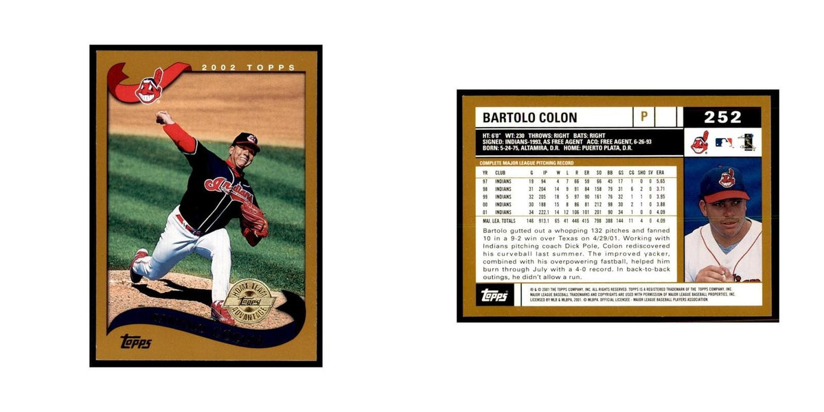 2002 Topps Home Team Advantage Bartolo Colon Baseball Cards #252