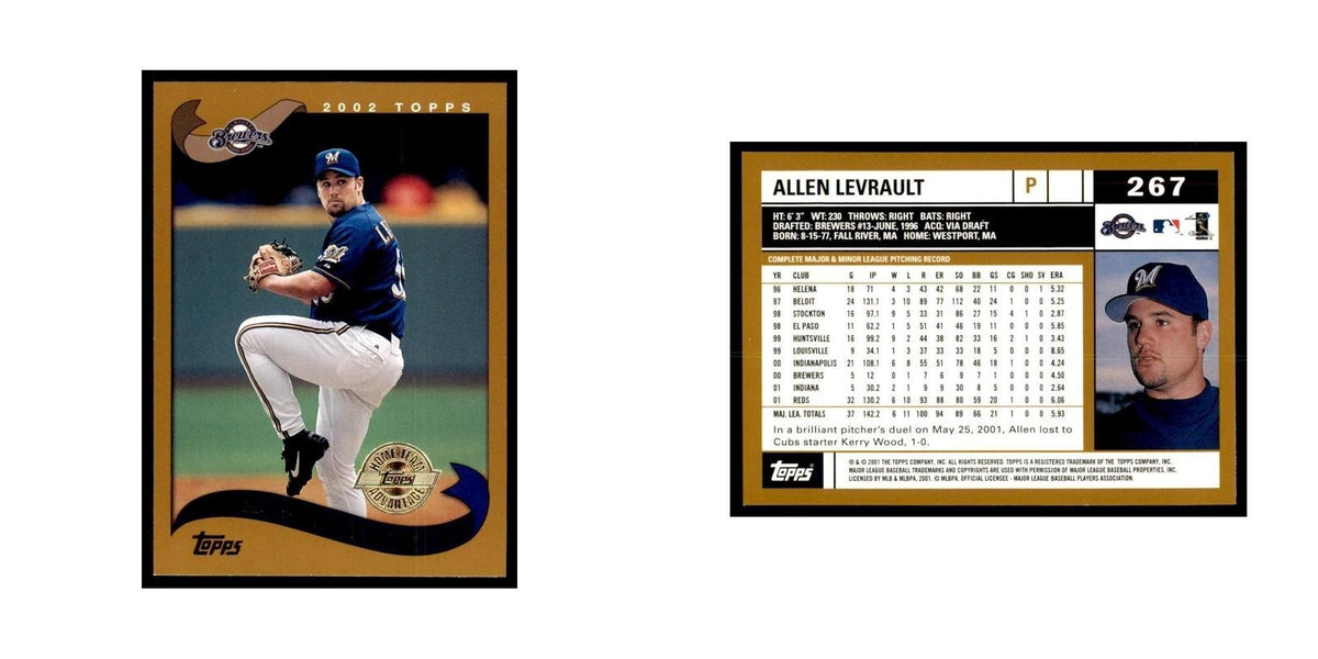 2002 Topps Home Team Advantage Allen Levrault Baseball Cards #267