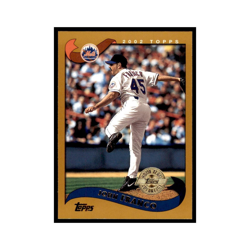 2002 Topps Home Team Advantage John Franco Baseball Cards #182