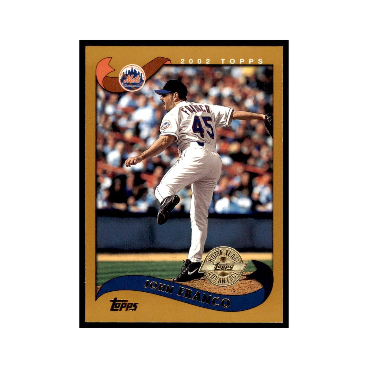 2002 Topps Home Team Advantage John Franco Baseball Cards #182