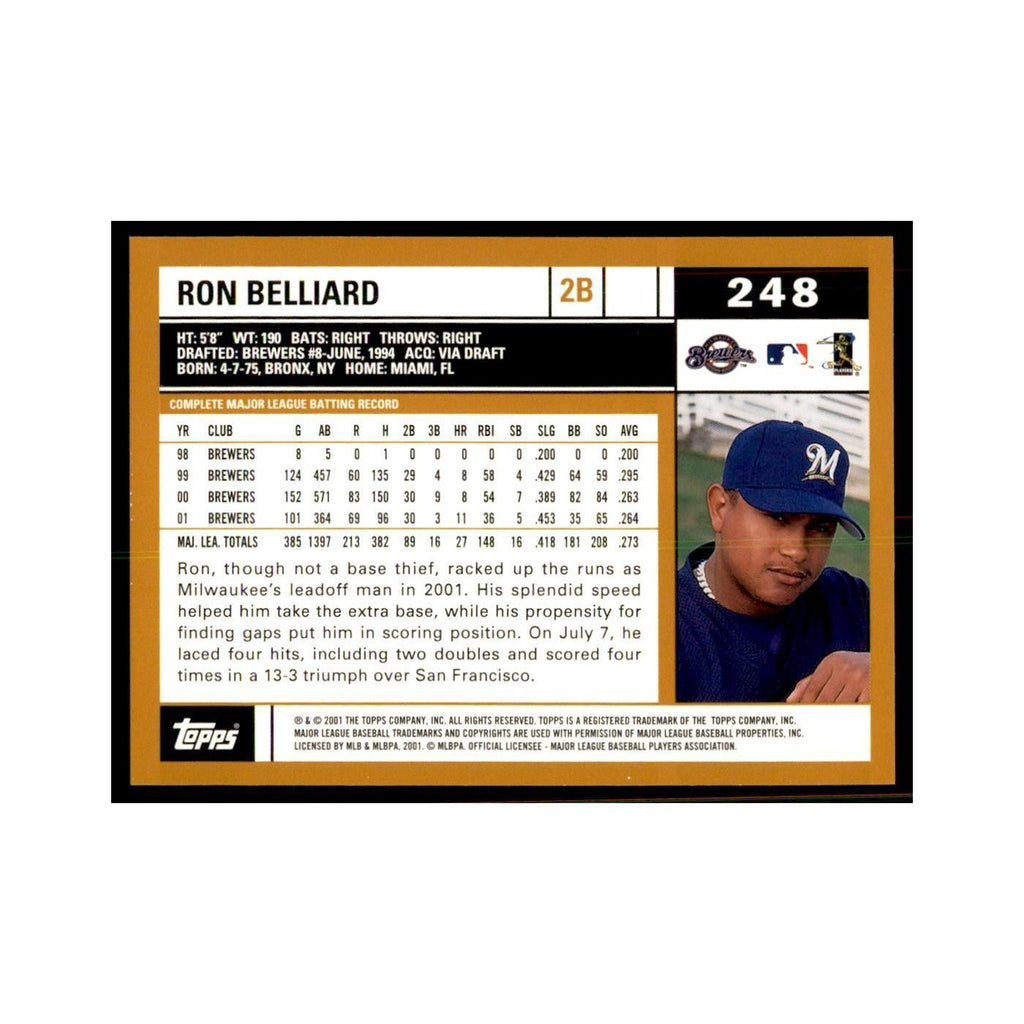 2002 Topps Home Team Advantage Ronnie Belliard Baseball Cards #248