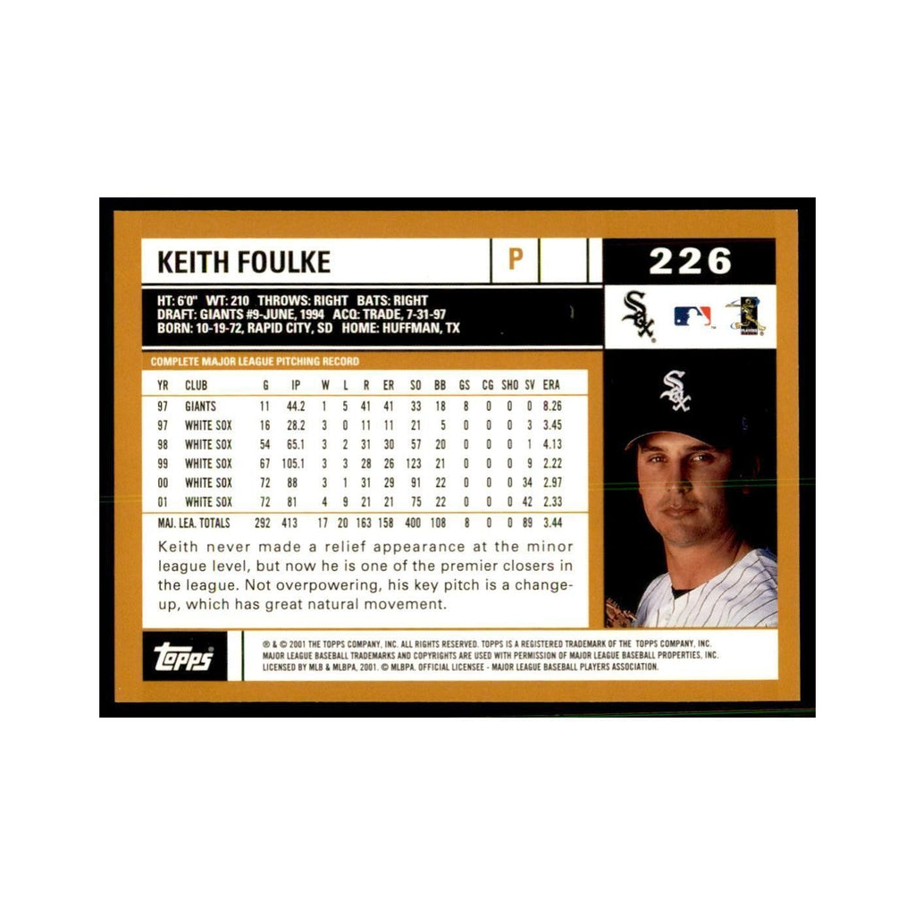 2002 Topps Home Team Advantage Keith Foulke Baseball Cards #226