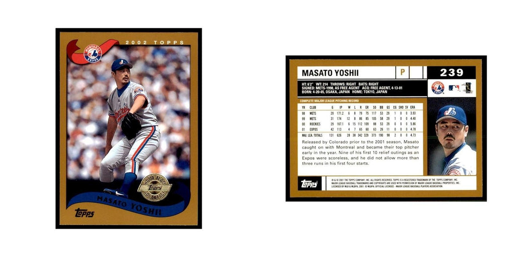 2002 Topps Home Team Advantage Masato Yoshii Baseball Cards #239