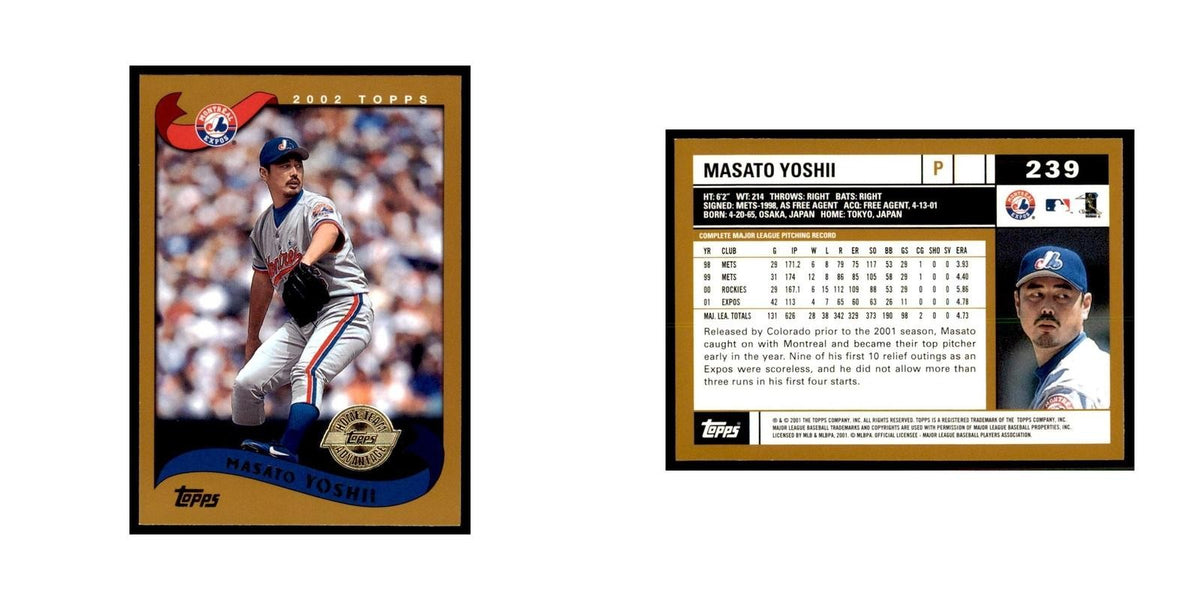 2002 Topps Home Team Advantage Masato Yoshii Baseball Cards #239