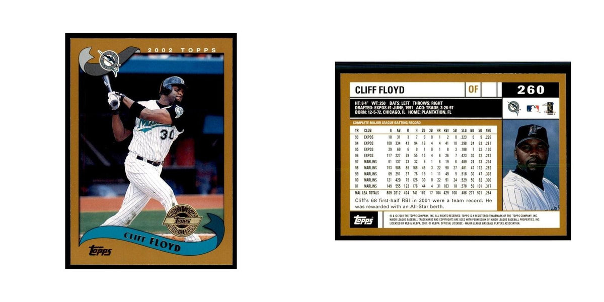 2002 Topps Home Team Advantage Cliff Floyd Baseball Cards #260