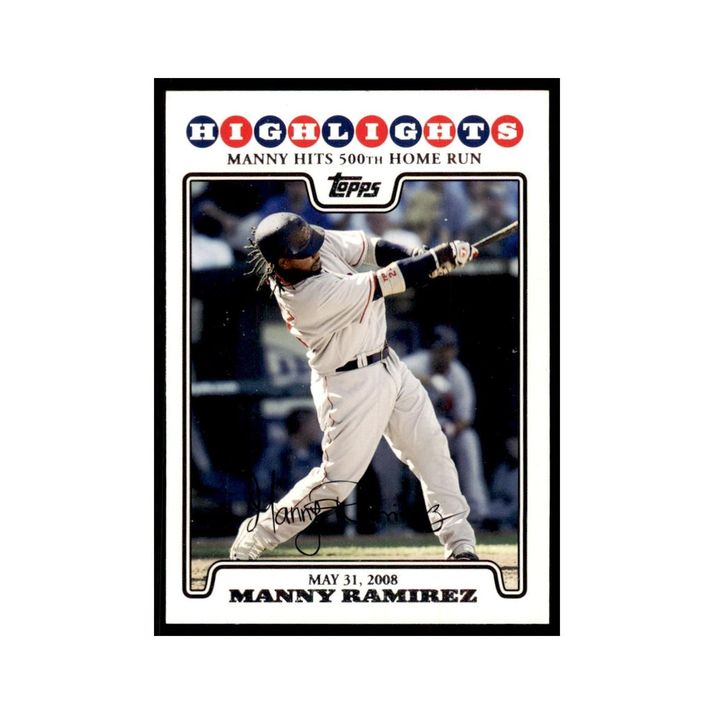 2008 Topps Manny Ramirez Baseball Cards #UH131