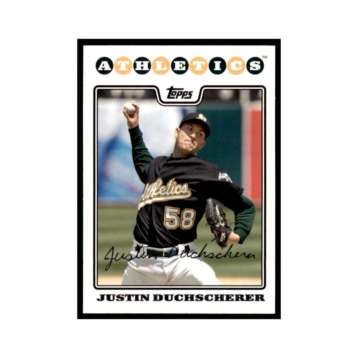 2008 Topps Justin Duchscherer Baseball Cards #UH270