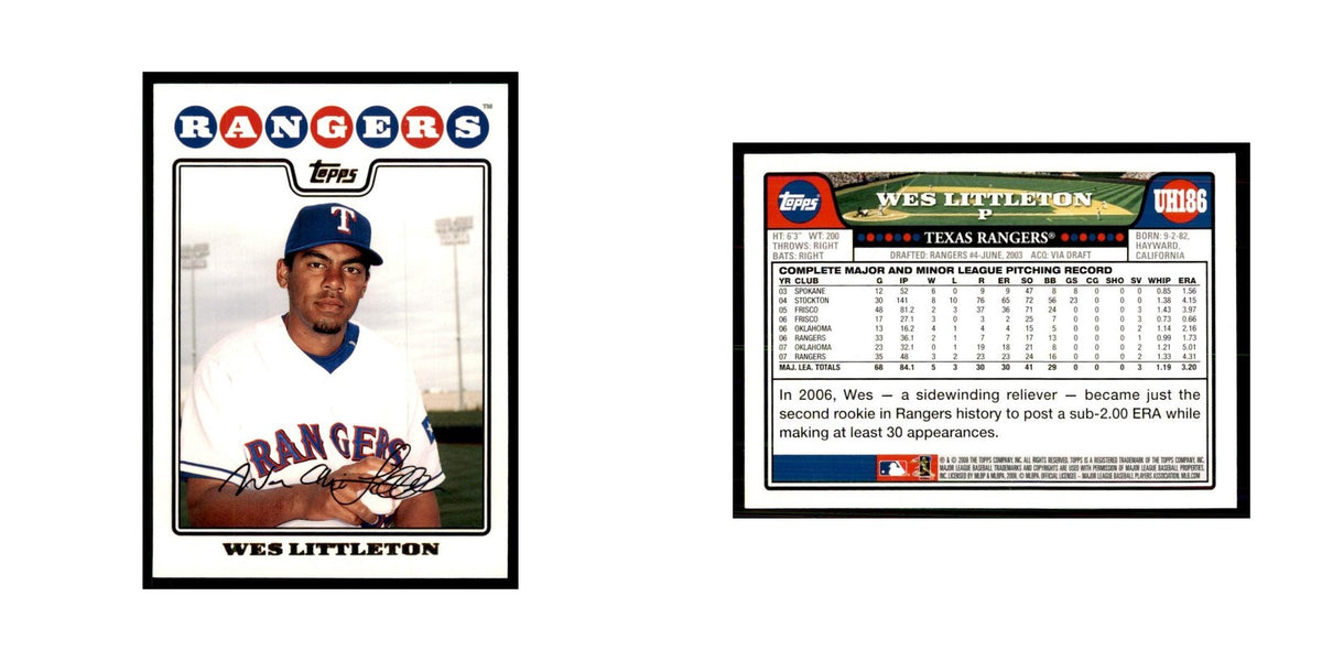2008 Topps Wes Littleton Baseball Cards #UH186