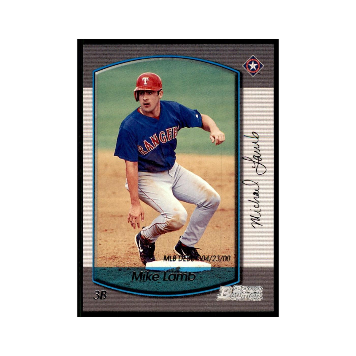 2000 Bowman Draft Picks & Rookies Mike Lamb Baseball Cards #9
