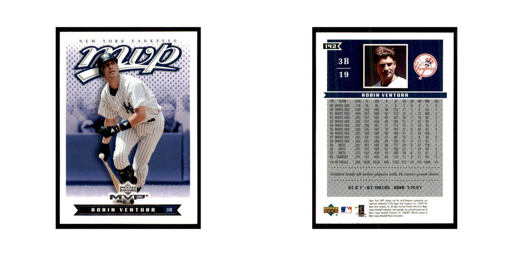 2003 Upper Deck MVP Robin Ventura Baseball Cards #142