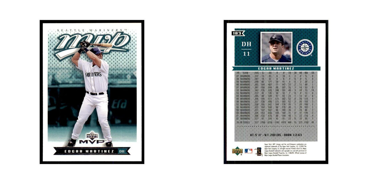 2003 Upper Deck MVP Edgar Martinez Baseball Cards #183