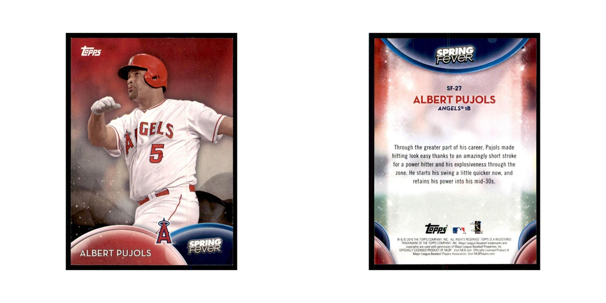 2016 Topps Spring Fever Albert Pujols Baseball Cards #SF-27
