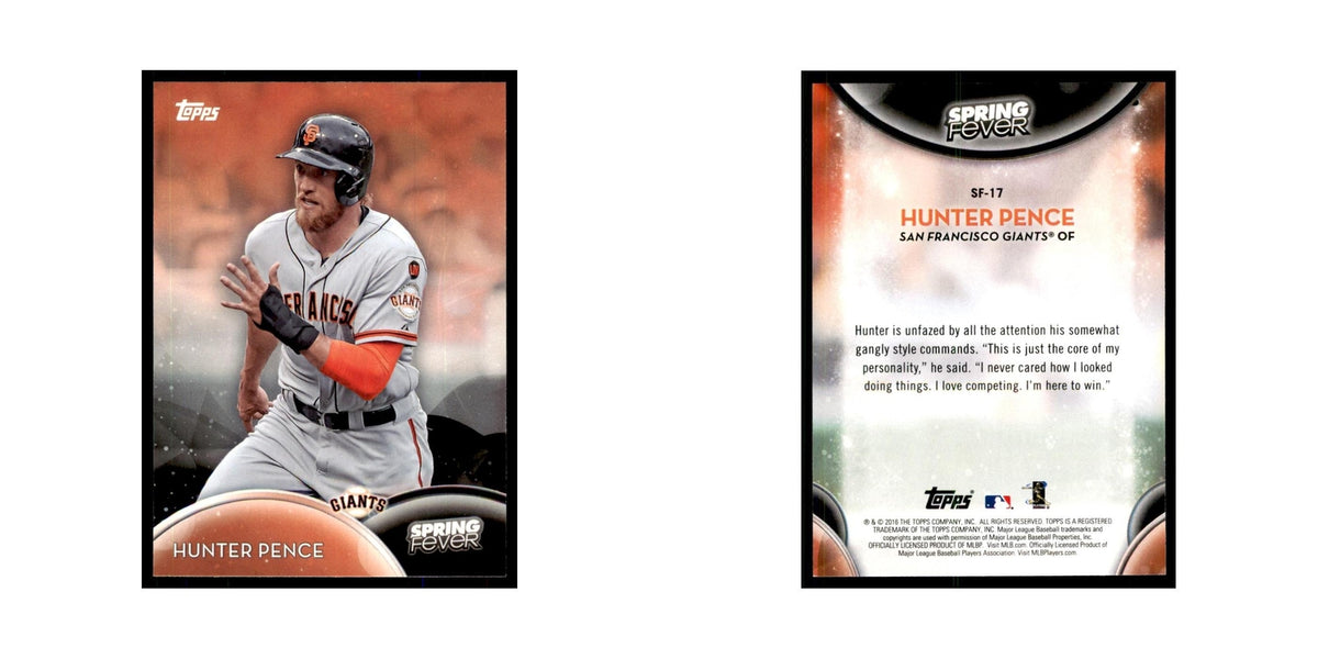 2016 Topps Spring Fever Hunter Pence Baseball Cards #SF-17