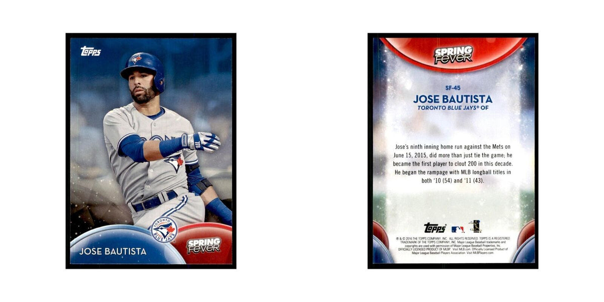 2016 Topps Spring Fever Jose Bautista Baseball Cards #SF-45