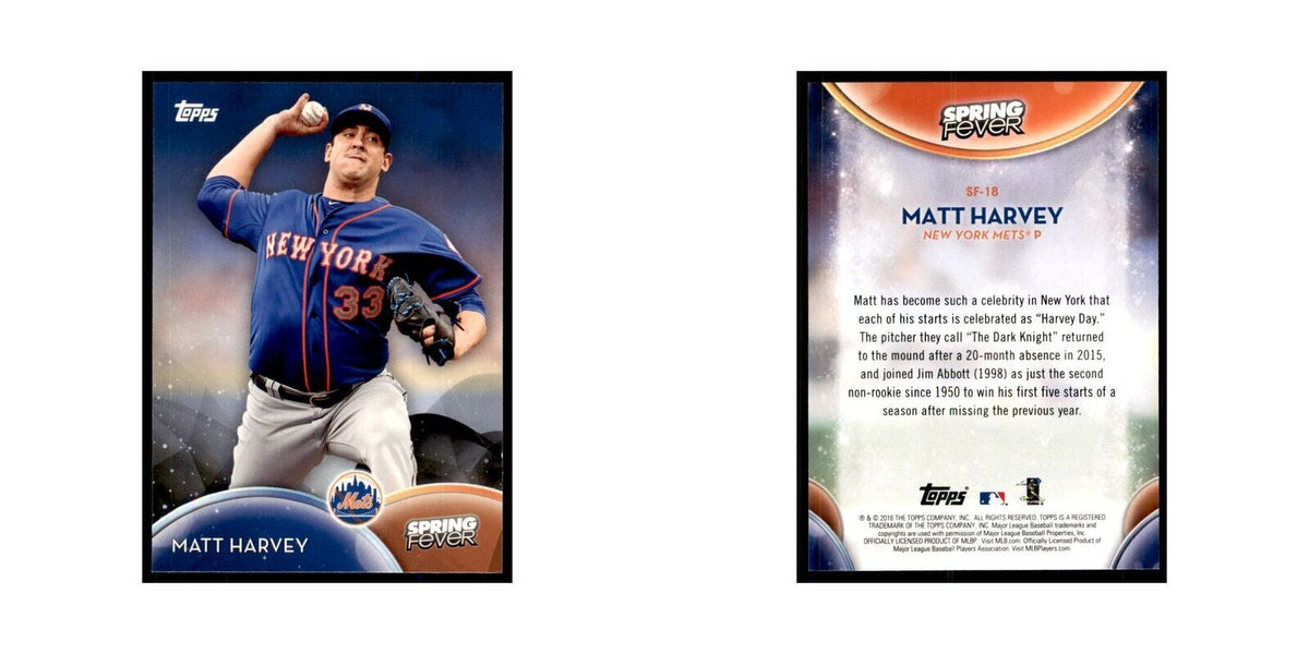 2016 Topps Spring Fever Matt Harvey Baseball Cards #SF-18