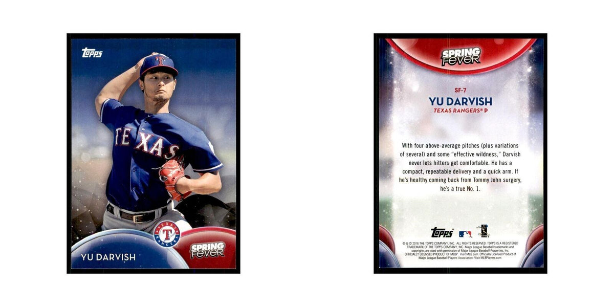 2016 Topps Spring Fever Yu Darvish Baseball Cards #SF-7