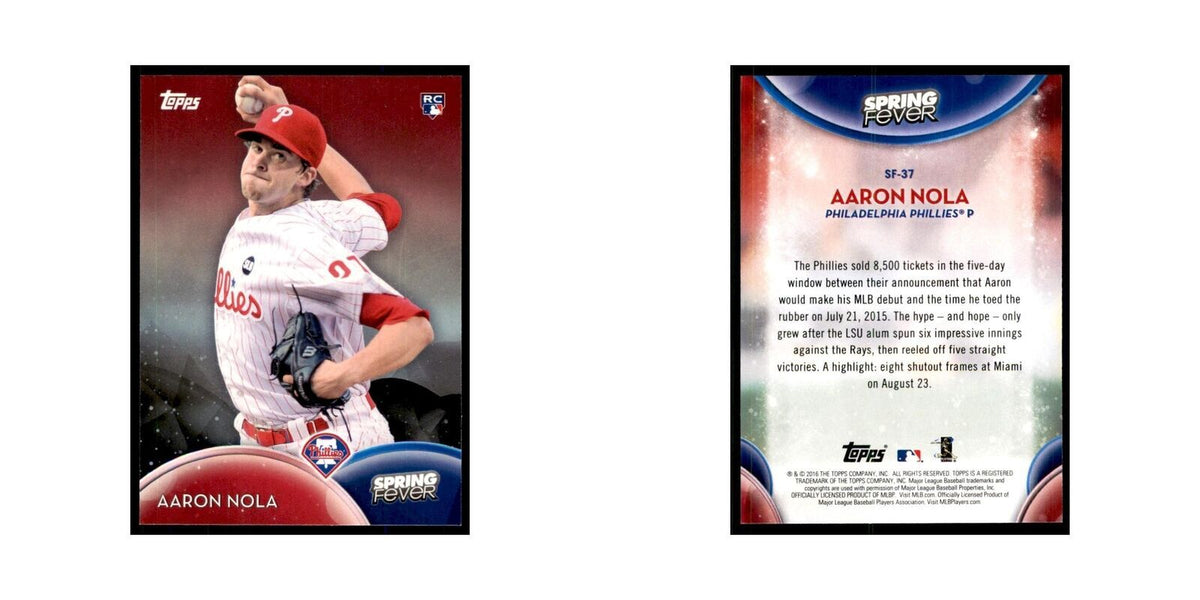 2016 Topps Spring Fever Aaron Nola Baseball Cards #SF-37
