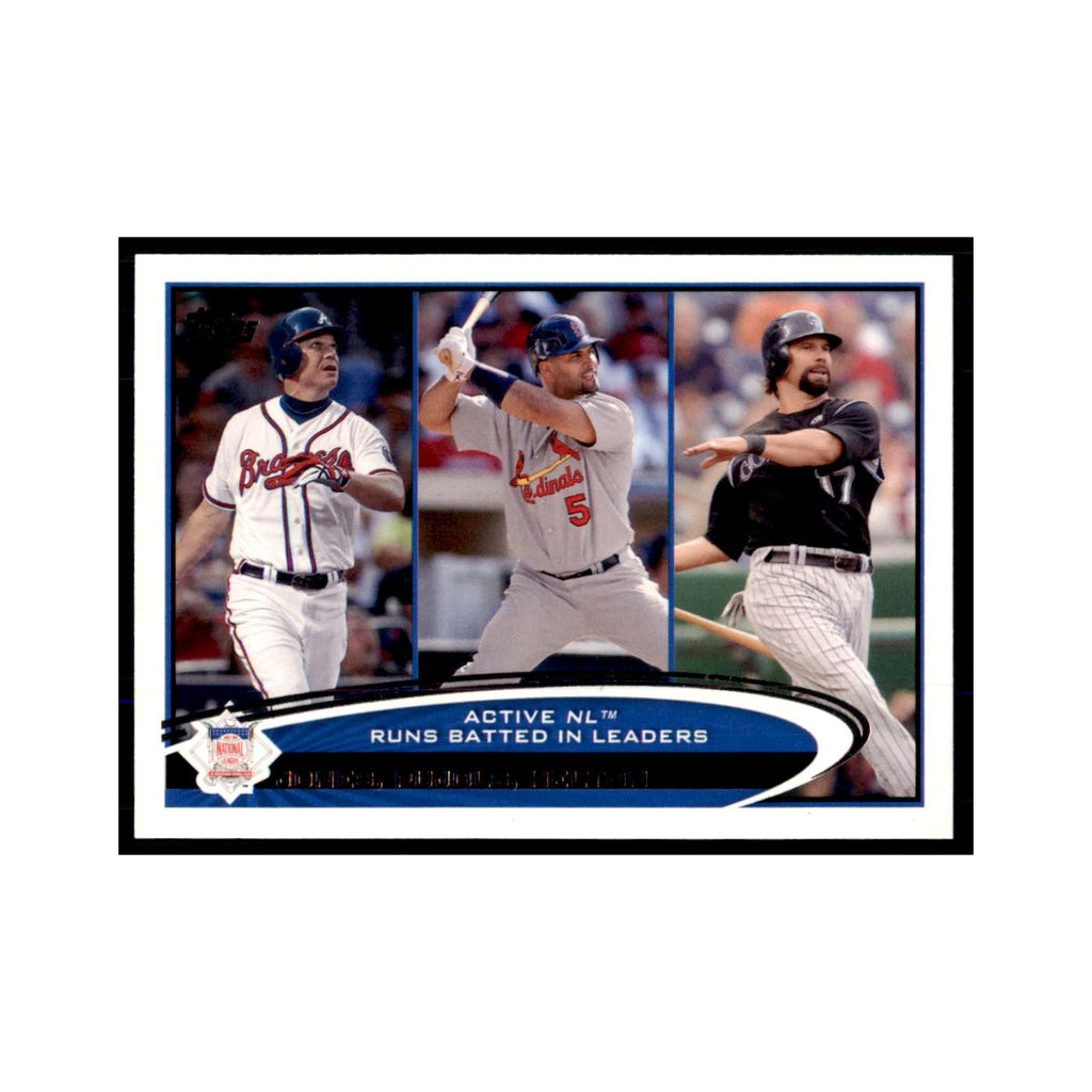 2012 Topps Chipper Jones Albert Pujols Todd Helton Baseball Cards #159