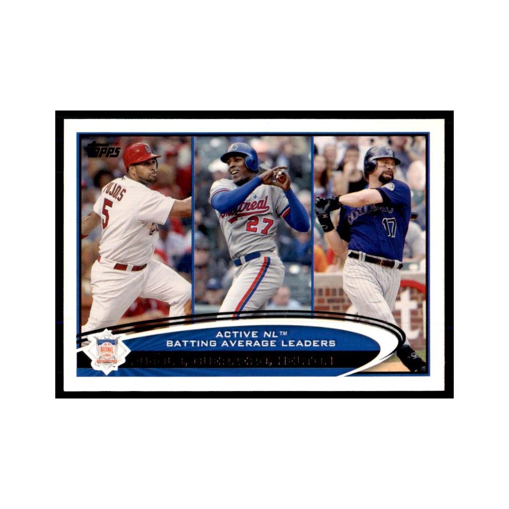 2012 Topps Albert Pujols Vladimir Guerrero Todd Helton Baseball Cards #124