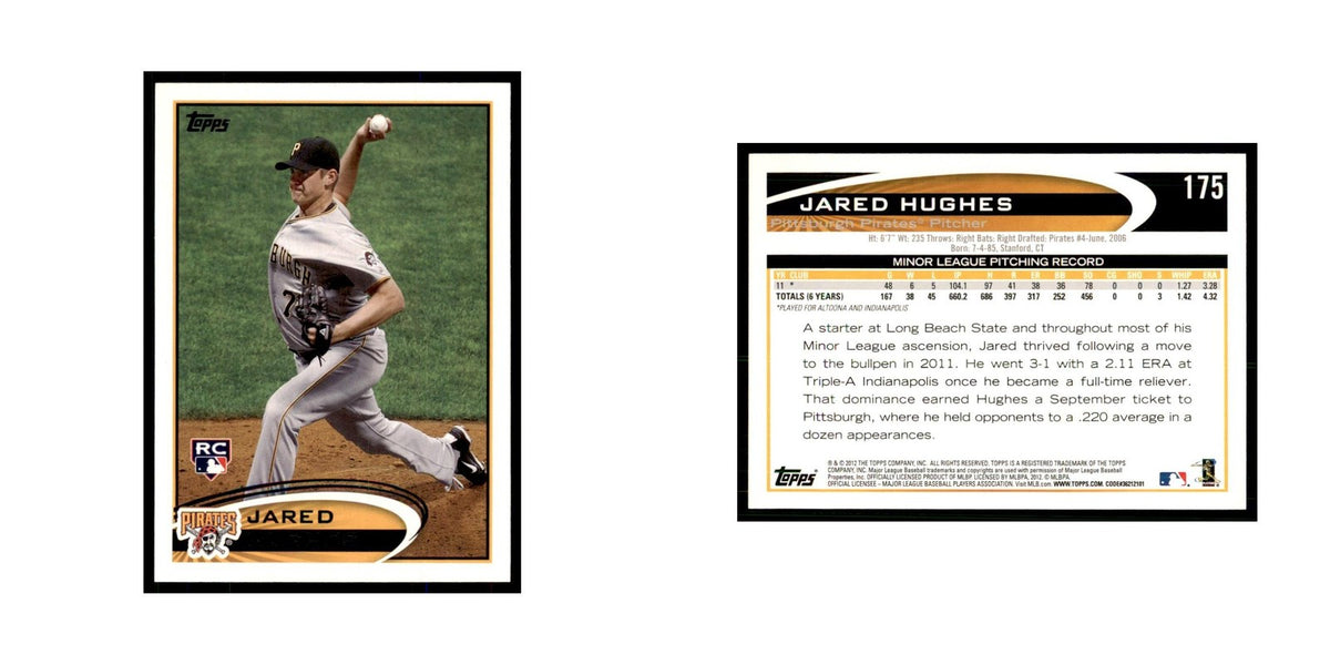 2012 Topps Jared Hughes Baseball Cards #175