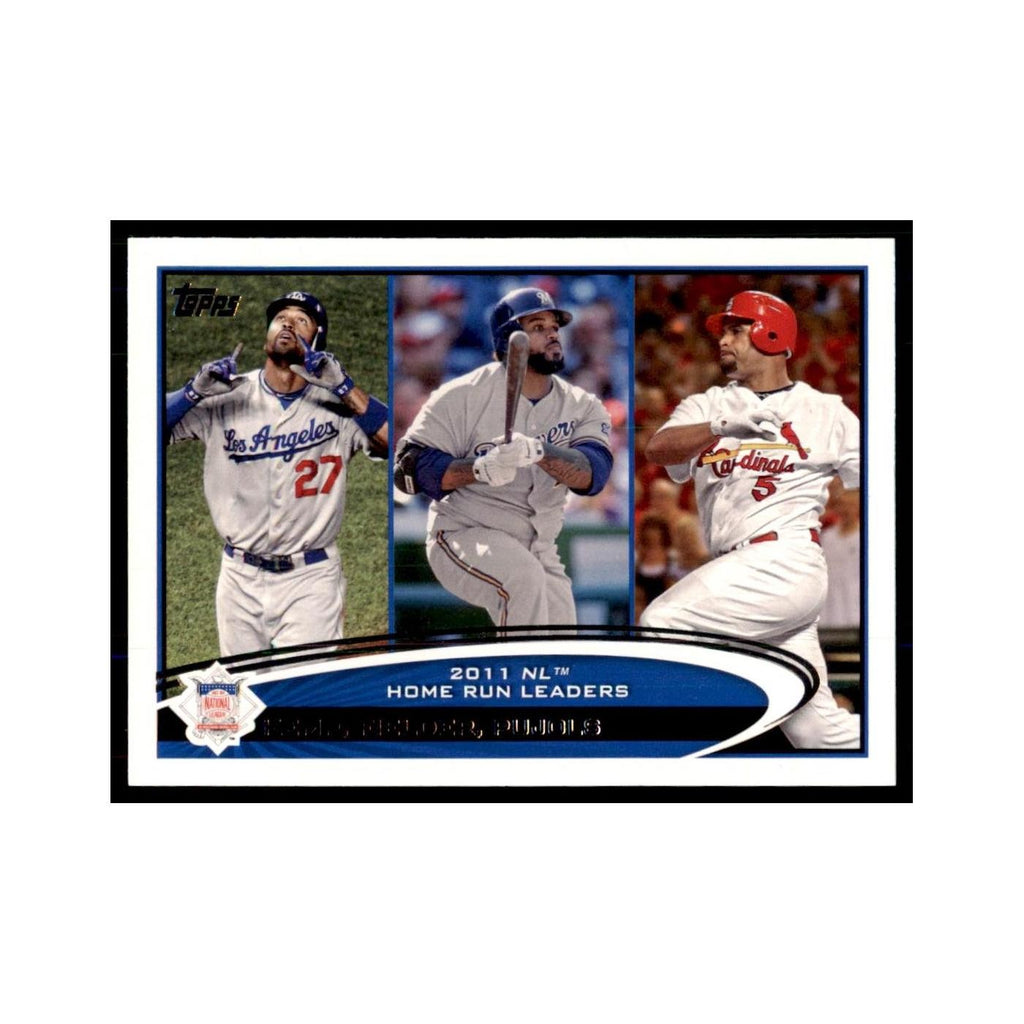 2012 Topps Matt Kemp Prince Fielder Albert Pujols Baseball Cards #77