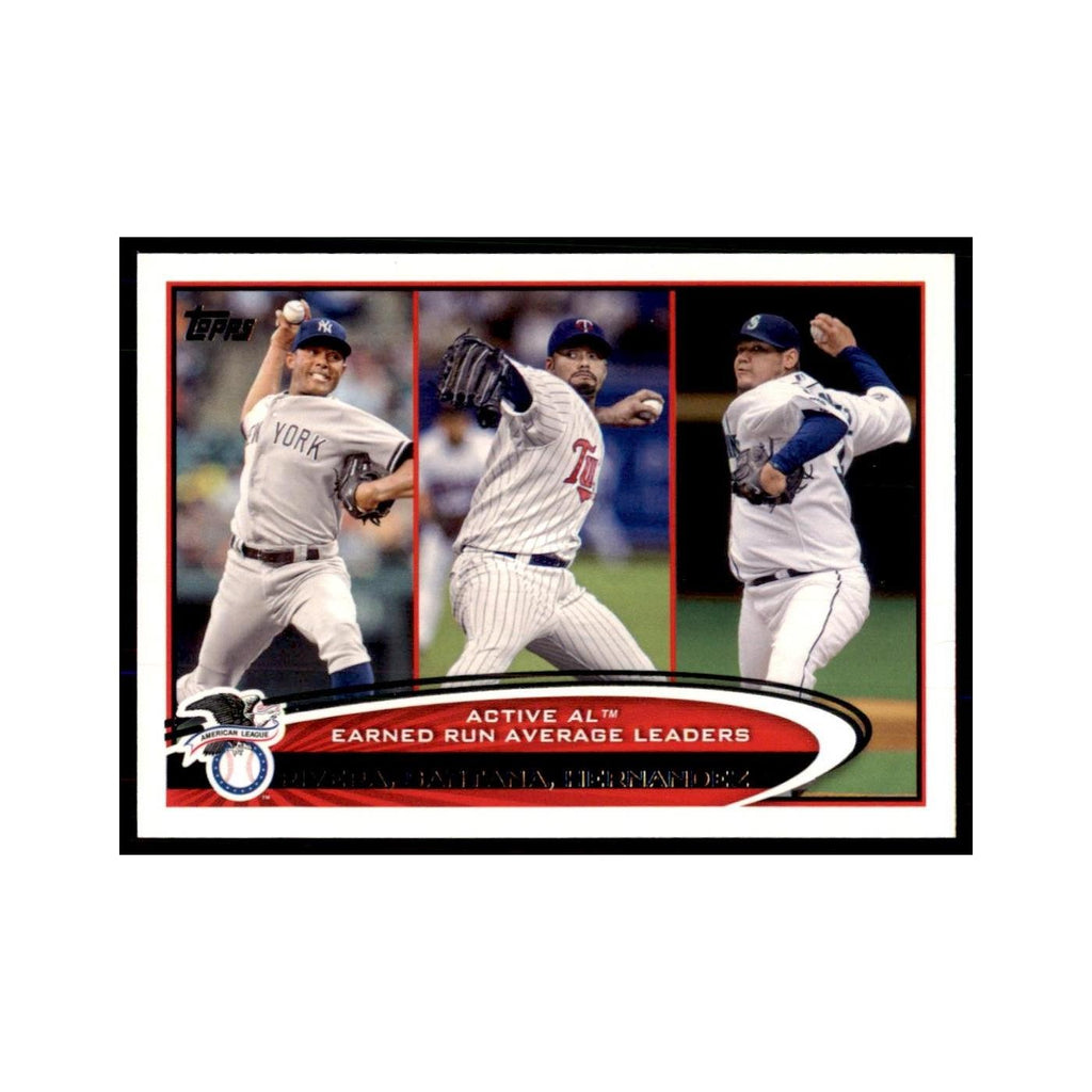2012 Topps Mariano Rivera Johan Santana Felix Hernandez Baseball Cards #232
