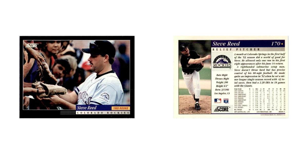 1994 Score Steve Reed Baseball Cards #170
