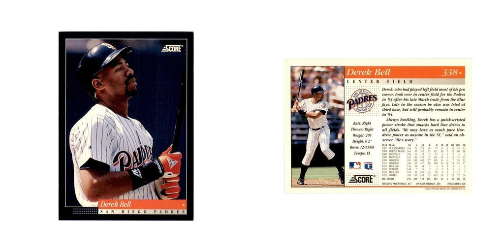 1994 Score Derek Bell Baseball Cards #338