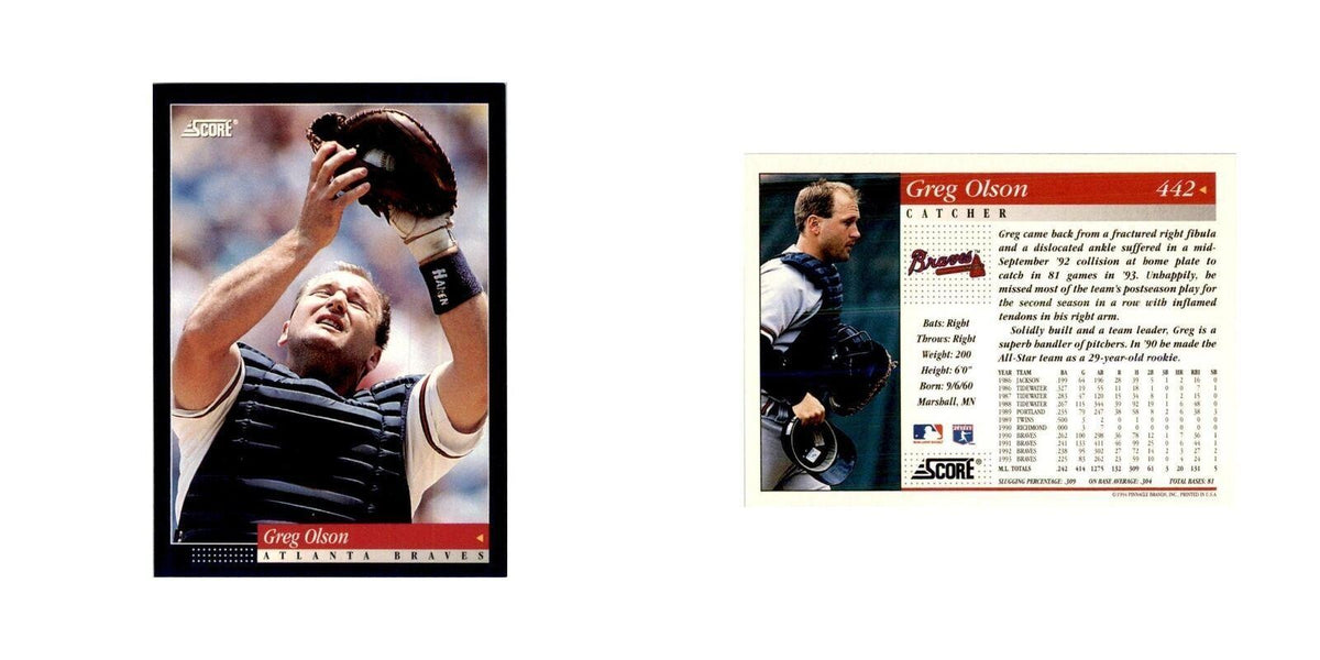 1994 Score Greg Olson Baseball Cards #442