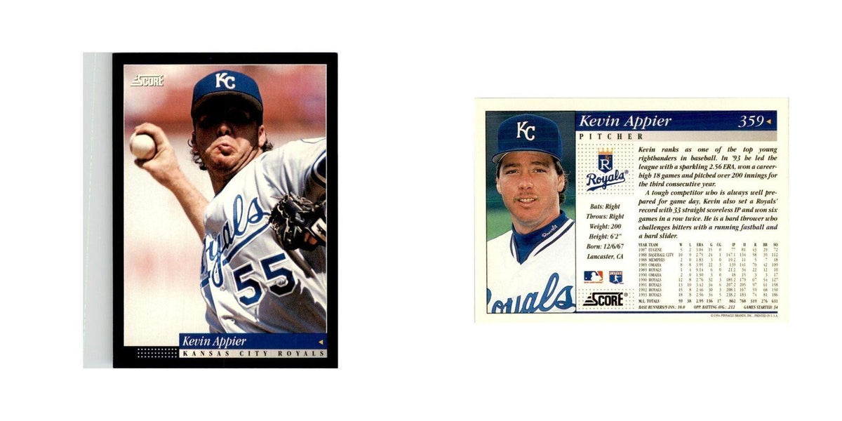 1994 Score Kevin Appier Baseball Cards #359