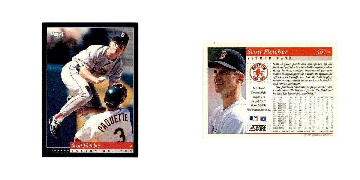 1994 Score Scott Fletcher Baseball Cards #367