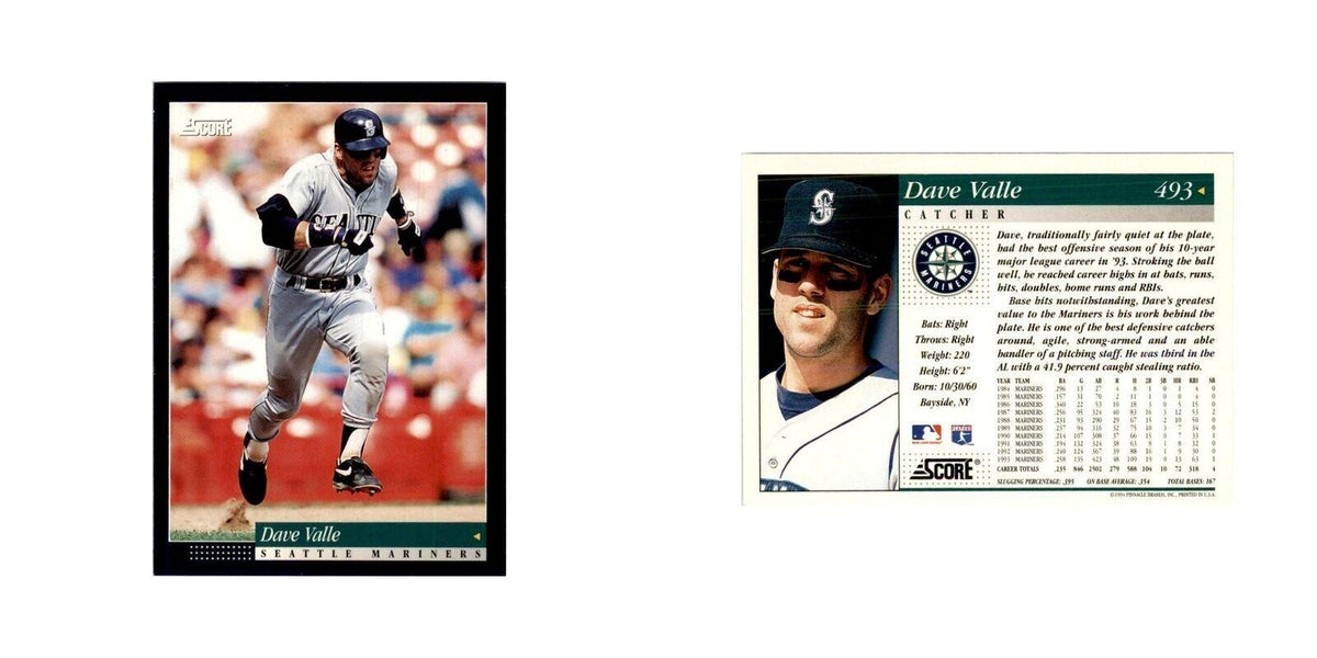 1994 Score Dave Valle Baseball Cards #493